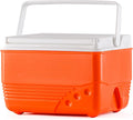 Small Cooler Hard Shell, Ice Chest with Retractable Handle, Small Hard Cooler Box with 3–4 Day Ice Retention, Car Cooler for Picnic, Beach, Work & Travel