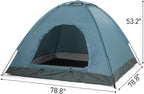 Camping Tent, Waterproof & Windproof Camping Dome Tent Automatic Pop Up Quick Shelter with Portable Carry Bag for Outdoor Hiking