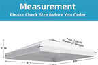 8x8 Canopy Replacement Top Cover with Air Vents for Pop up Canopy Gazebo Tent, with Adjustable Strap, Waterproof & Anti-UV for Outdoor Shade (Frame Not Included) (Off White)