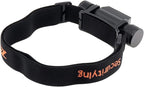 SecurityIng Elastic Headband Adjustable Headlight Strap with 400mm Head Fastening Strap for 22mm - 26mm Headlight Bracket, Nylon Headlamp Straps (2pack)