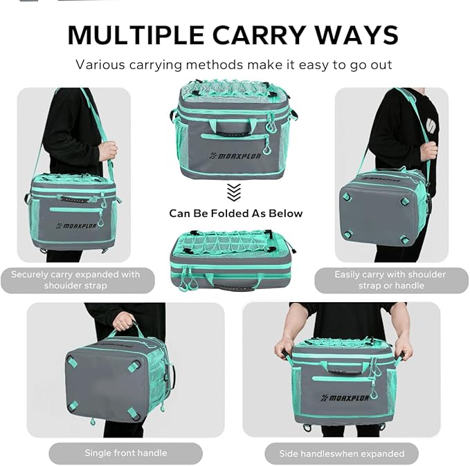 Waterproof PVC Material Paddleboard Cooler Deck Bag,40 cans Sup Deck Cooler Bag,Cooler Bag for Paddleboard,Lunch Box Cooler Insulated Bag,Camping Cooler Bag,Kayak Cooler Bag