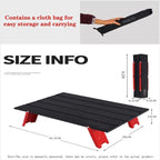 Camp Table Camping Mini Portable Foldable Table for Outdoor Picnic Barbecue Tours Tableware Ultra Light Folding Computer Bed Aluminum Desk