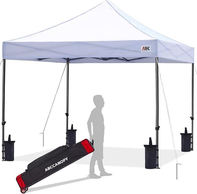 ABCCANOPY Patio Pop Up Canopy Tent 10x10 Commercial-Series (Ivory White)