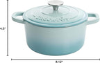 Crock-Pot Artisan Round Enameled Cast Iron Dutch Oven, 3-Quart, Blush Pink