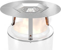 Upgraded Heat Deflector for Solo Stove Bonfire 19.5’’, 304 Stainless Steel Heat Diffuser with Detachable Legs & Fix Hoop, Capture and Redirect Warmth, Camping Accessory