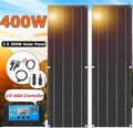 Framy High Efficiency Solar Panel 400W 2 * 200W Black Backplane Battery Charger for Car Yacht Boat RV Camping Caravan Home,Solar Panel Kit 20A