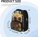 Owl Backpack for Boys 4-6 Toddler School Backpack 3-4 Boys with Lunch Bag and Pencil Case Lightweight Hiking Rucksack for Travel Back Bags with Water Bottles Pockets