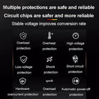 Pure Sine Wave Inverter 3000W 4000W 5000W Peak 12V 24V 48V 60V 72V DC to 110V 220V 230V 240V AC Power Solar Inverter Converter, for Off-Grid, RV, Truck, Boat, Camping, and Home(5000W,60Vto110V)