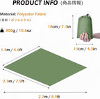 TRIWONDER Camping Tarp Waterproof Rain Fly Hammock Shelter for Hiking, Backpacking, Hammock, Beach, Picnic and Other Outdoor Activities - Accessories Included (Camo)