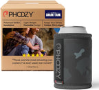 PHOOZY Insulated Can Cooler for 12oz Cans with NASA-Inspired Technology - Patented Koozie That Keeps Drinks Cold 10x Longer - Lightweight Beer Koozie for Outdoor Adventures - Black Camo