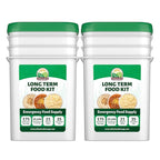 Valley Food Storage Long Term Food Supply Kit | 2 Bucket Emergency Survival Food | 75g+ Daily Protein, 1,800+ Calories Per Day | 25 Year Shelf Life Prepper Food for Camping & Disaster Preparedness