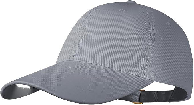 Taximi Unsex LED Baseball Cap, USB Rechargeable Baseball Cap with Light, Adjustable LED Hat Light for Fishing Jogging Camping