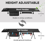 ICECO VL75ProD 12 Volt Refrigerator Dual Zone, 75L/79Qt Portable Freezer with SECOP, 0-50°F, Dual Zone Fridge with APP Control, Dual USB DC&AC, Electric Cooler For RV| With Camping Cot-Black
