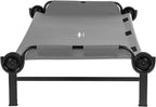 Disc-O-Bed XL Outdoor Modular 1 Person Single Camping Cot Portable Bed with 2 Height Options for Adults, Sleep Solution for Tents, Grey