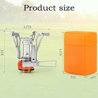 Portable Camping Stove Backpacking Stove, Specialized Hiking Stove Camping Stove with Piezo Ignition Stable Support Wind-Resistance, Camp Stove for Outdoor cooking Camping Hiking Adventure Cooking