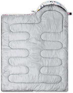 QOOMO Camping Sleeping Bags,3 Season Warm & Cool Weather,Lightweight,Waterproof Sleeping Bags for Adults & Kids,Traveling,and Outdoors,Camping Gear Equipment