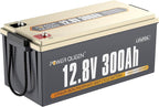 Power Queen 12V 300Ah LiFePO4 Battery, 3840Wh Lithium Battery with 2560W Power Output, Up to 15000+ Deep Cycles, BMS Protections for Solar, RV Motorhome, Marine, Off-Grid
