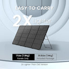 400W Portable Foldable Solar Panel - Lightweight Charger with Upgraded Bracket, 34.2V Waterproof 400 Watts Solar Charger for RVs, Campervans, Power Outages, and Outdoor Sheds