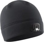 POWERCAP LED Hat Light 150 Lumens Rechargeable Fleece Beanie with Bright Built-in Headlamp Waterproof LED Warm One Size Cap