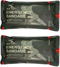 Israeli Style Emergency Bandage, Multifunctional First Aid Device Compression Trauma Wound Dressing for Emergency Combat Shooting Self Rescue Medical Trauma Kit (Two 6-inch)