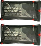 Israeli Style Emergency Bandage, Multifunctional First Aid Device Compression Trauma Wound Dressing for Emergency Combat Shooting Self Rescue Medical Trauma Kit (Two 6-inch)