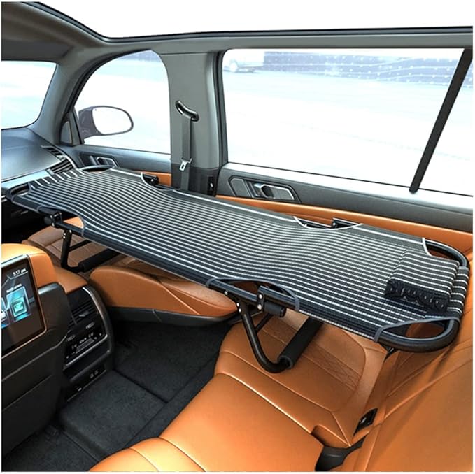 AZMANI Portable Travel Car Bed for SUV, Adult, Knitting Surface, Holds 550 Lbs (Size: 163x56x38cm-A)