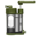 Portable Outdoor Water Purifier – Camping Pump Filter, Drinking Device | Direct Filtration System with High Efficiency for Hiking Backpacking Survival Travel and Quick Clean Hydration