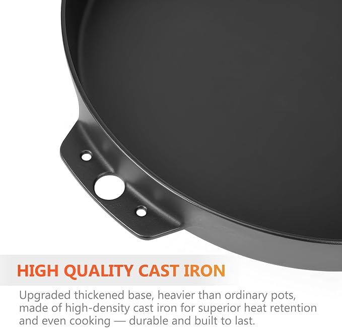 QuliMetal 77011 Gourmet BBQ System Griddle for Weber 22 1/2 inch Charcoal Grill, Fits Most Cooking Grates for Weber Gas/Pellet Grills (Genesis, Spirit, Searwood &More), 14.96" x 13.14” x 2.1"