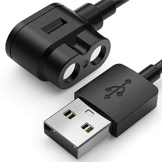 TUSITA Magnetic Charger Cable Compatible with LEDLENSER MH7 MH8 MH11 iH11R ML4 Headlamps Lights - 1.2M / 4ft.