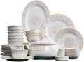 Kitchen Tableware Set with 56 Pieces of Household Ceramic Dishes Set with Ceramic Tableware