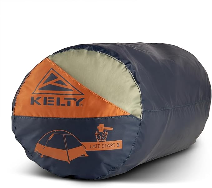 Kelty Late Start Backpacking Tent – Lightweight Two Man Camping Tent Shelter with Quickcorners, Aluminum Poles, Waterproof Poly Fly, Updated for 2024 | Camping Tent Shelter, Quickcorners, Aluminum Poles, Waterproof Poly Fly, Updated for 2024