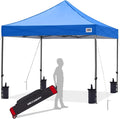 ABCCANOPY Patio Pop Up Canopy Tent 10x10 Commercial-Series (Blue)