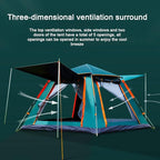 Tent for Family 5-6 Person Camping Tents Double Layer Tent with Porch Shade, Sun Protection,Pop Up Tent with Advanced Ventilation,Outdoor Garden Use, Green