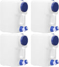 4 Gallon/15L Water Container with Spigot, Portable BPA Free Water Jug, Multifunction Water Tank for Camping Outdoor Hiking Picnic Supplies, Emergency Stroage, 4 Pack