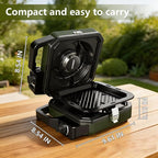 New WINKIZA 2 Burner Camping Stove with Grill, 12000 BTU Propane Gas Stove, Portable Folding Camp Stove with Carry Bag, Two Adjustable Burners with Piezo Ignition, Portable Stove for Camping, BBQ