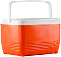 Small Cooler Hard Shell, Ice Chest with Retractable Handle, Small Hard Cooler Box with 3–4 Day Ice Retention, Car Cooler for Picnic, Beach, Work & Travel