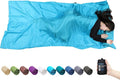 Browint Silk Sleeping Bag Liner, Silk Sleep Sack, Extra Wide 87"x43", Lightweight Travel Sheet for Hotels, More Colors for Option, Reinforced Gussets
