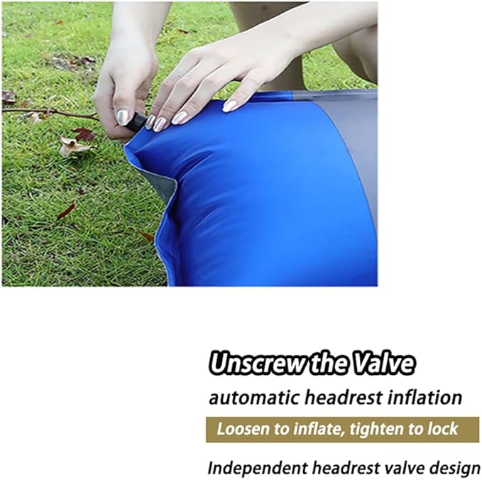 Self-Inflating Car Air Mattress for Subaru Outback 2010-2025 SUV 5-Seater, 5cm Thick Portable Foldable Double/Single Bed for Camping Travel,Suede Fabric Khaki