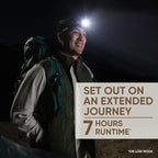 Energizer Jeep HM-2000 Headlamp Rechargeable, Hybrid Power Source Head Lamp, IPX4 Water-Resistant, Bright Rechargeable Headlamp, USB-C Cable Included