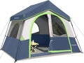 HIKERGARDEN 6-8 Person Camping Tent - Portable Family Cabin Tent for Camp, Windproof Fabric Camp Tent Outdoor for Hiking, Backpacking, Traveling