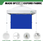 Sidewalls for 10x10 Pop Up Canopy, 210D Polyester Waterproof Canopy Sidewalls with UV Protection, Sunwall Only (Cosmic Blue, 10 * 10ft 3PCS)