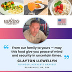 Heaven’s Harvest 25-Year Family Food Kit — Emergency Food Supply. Freeze Dried Survival Food Kit + Water-Proof 25-Year Storage Bucket. MRE Meals/Non-Perishable & Perfect Camping Food (60 Servings)