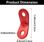 BokWin 20 Packs Tent Tensioners, Guyline Cord Adjusters & Wind Rope Buckles - Aluminum Alloy Camping Accessories for Secure Shelter Setup - Strong Outdoor Gear for Camping, Hiking, Backpacking - Red