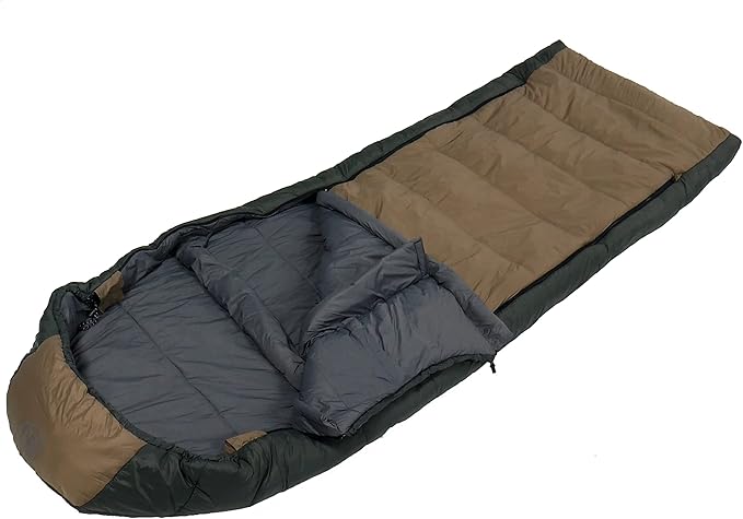 Kamp-Rite Anniversary Series 1 Person Tent cot with 20 Degree Outfitter Sleeping Bag and Self Inflating Sleeping pad for Camping Hunting Fishing 3 Piece Bundle Package (Tan)