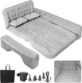 SUV Air Mattress - Thickened and Double Air Mattress Sided Flocking Travel Inflatable Car Mattress Bed with Electric Air Pump and 2 Pillows, Car Sleeping Bed for Home Outdoor and Travel
