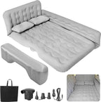 SUV Air Mattress - Thickened and Double Air Mattress Sided Flocking Travel Inflatable Car Mattress Bed with Electric Air Pump and 2 Pillows, Car Sleeping Bed for Home Outdoor and Travel