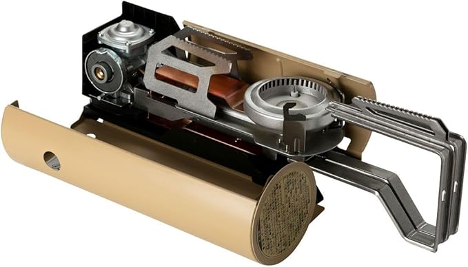 Snow Peak's Home & Camp Burner, Khaki, GS-600KH-US, Designed in Japan, Lifetime Product Guarantee, Lightweight and Compact for Camping, Stable Base for Cooking, One Size