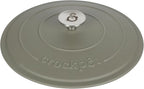 Crock-Pot Artisan 5-Quart Round Cast Iron Dutch Oven with Lid – Matte Green, Durable Oven Safe Cookware
