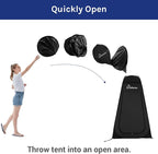 WolfWise Pop Up Changing Tent for Beach, Camping Portable Shower Tents, Outdoor Privacy Bathroom, Change Dressing Clothes Tent Pop Up Instant for Camp, Toilet, 6.2ft/6.6ft/6.9ft High