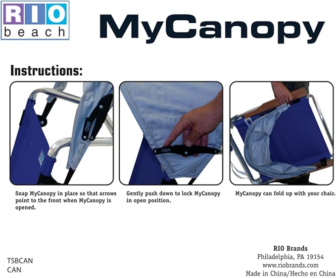 Rio Beach MyCanopy Personal Chair Sun Shade, Navy